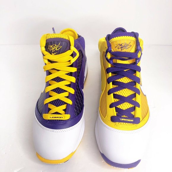 Nike Lebron 7 Media Day Shoes Men’s Size 6.5 CW2300-500 Purple/White/Yellow main image 8